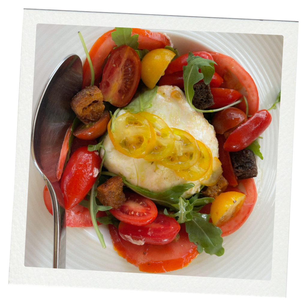 Ensalada de tomate y queso