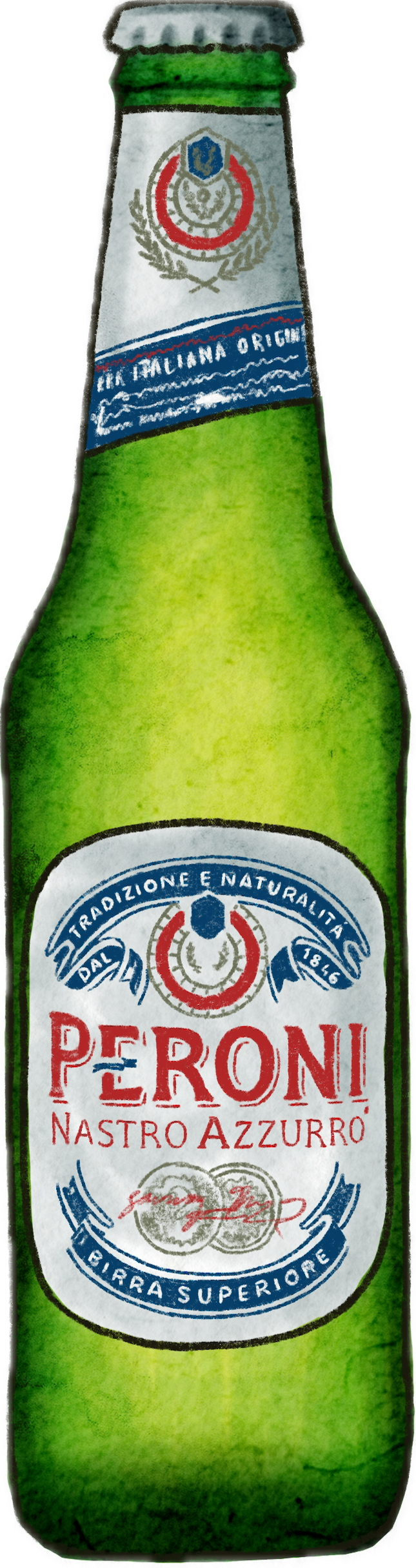 peroni cerveza italiana en malaga