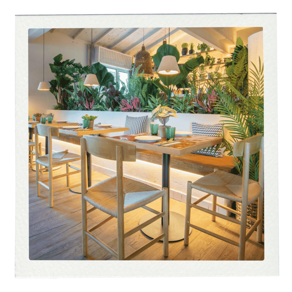 restaurante deco vegetacion