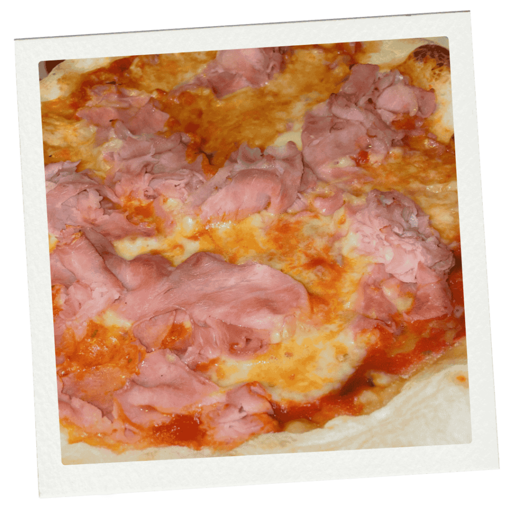 pizza jamon y queso